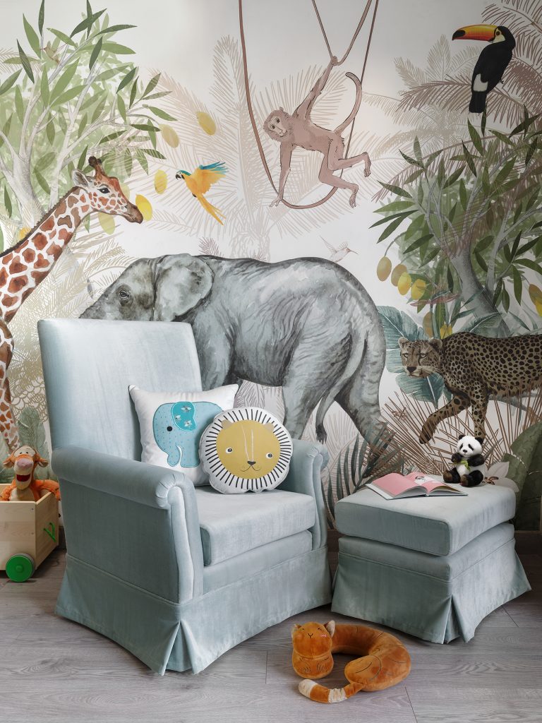 Nursery Wallpaper for Baby Boy  Girl Room  Giffywalls