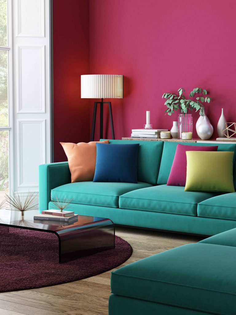 Colour your spaces with the vibrant Cashmere and Saphira fabrics ...