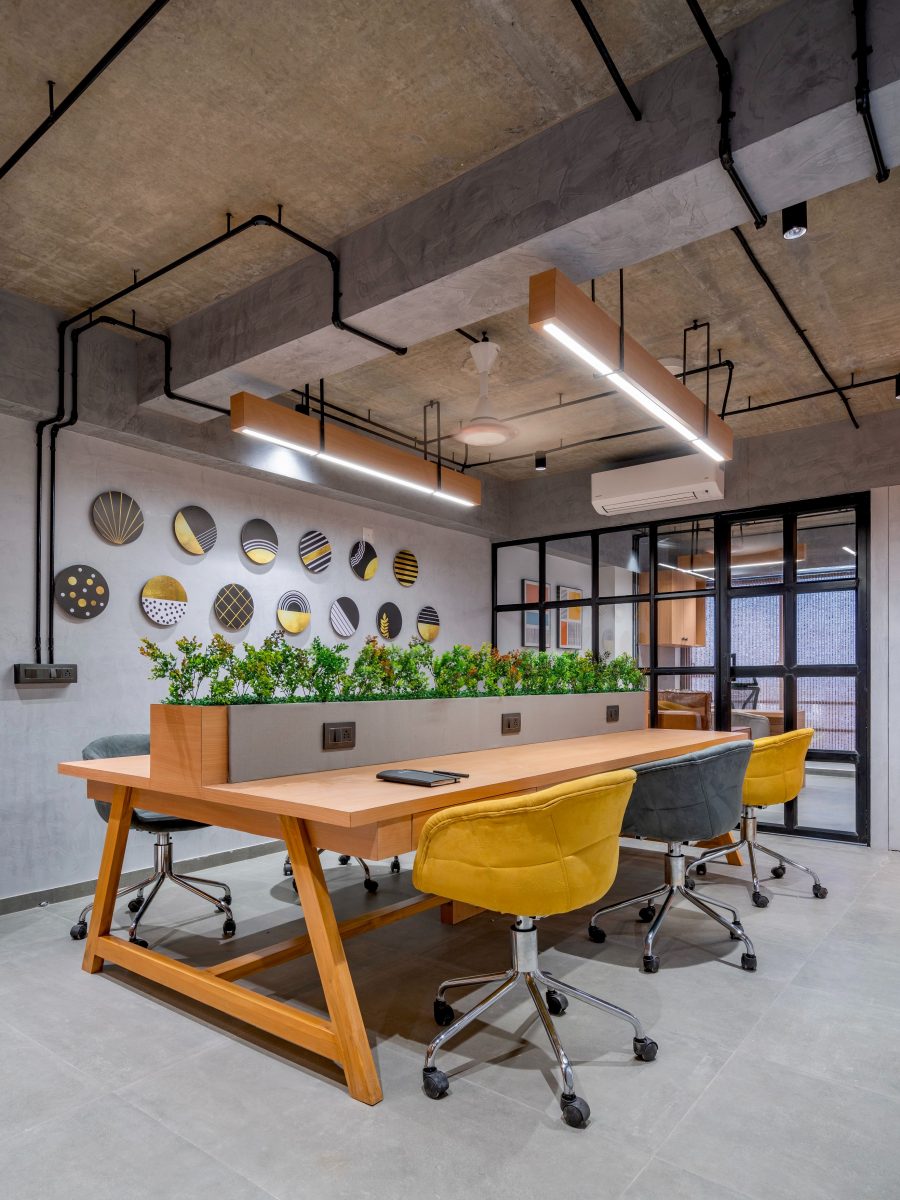 #AIExclusive: This Ahmedabad office delves deep into rustic materiality ...