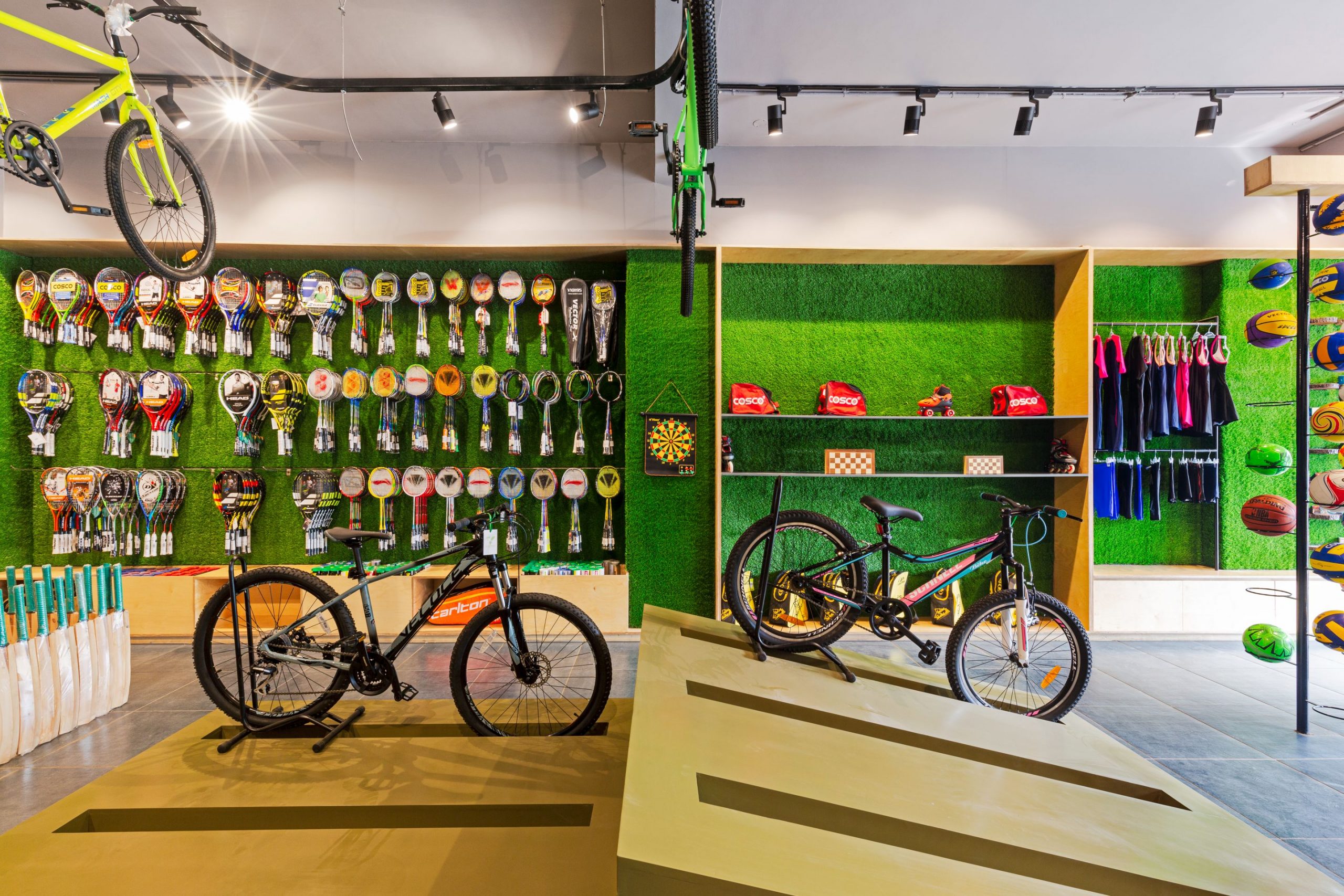 Bicycle shop best sale interior design