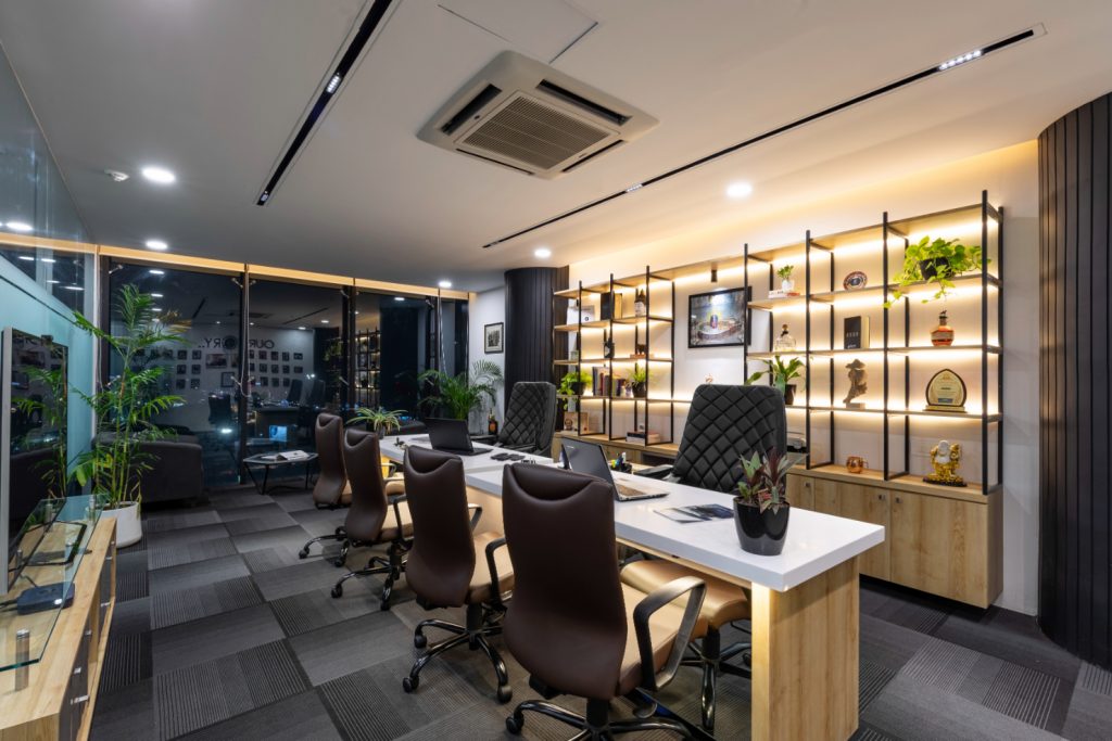 This Indore office dips into compact luxury and picturesque views