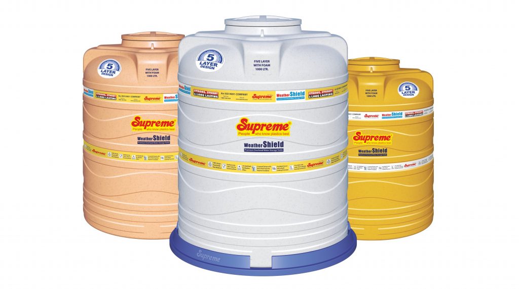 Supreme Weathershield New Age Water Storage Tanks Made With Advanced Technology Architect 2222