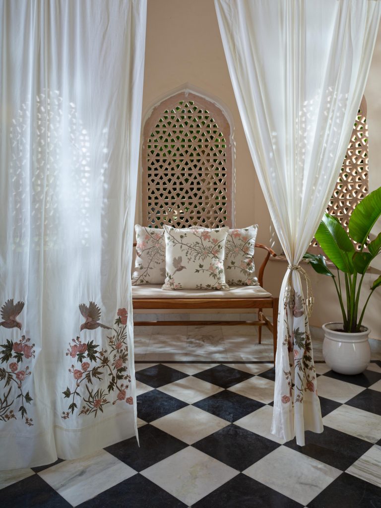 Bring luxurious Kashmiri landscapes indoor with these fabric