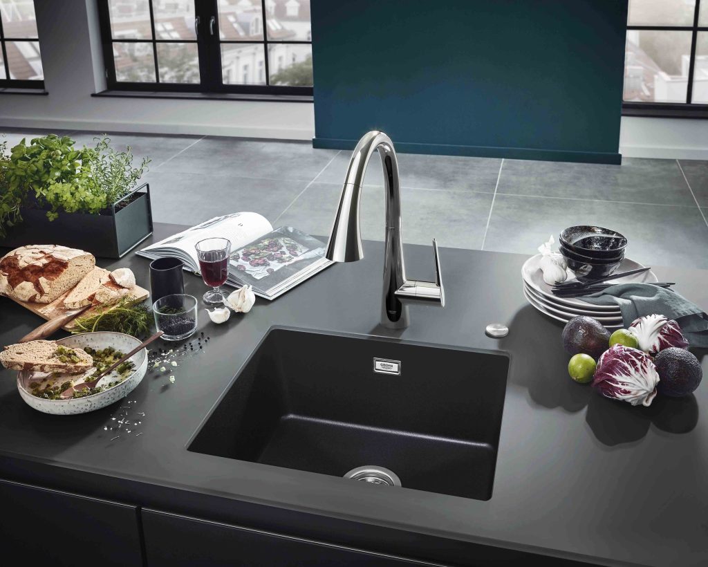 Redefine the kitchen experience with GROHE's composite sinks ...