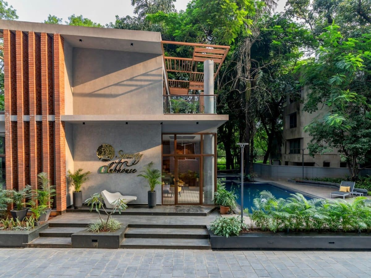 Hop in and out the green door at Pune's earthy clubhouse - Architect ...