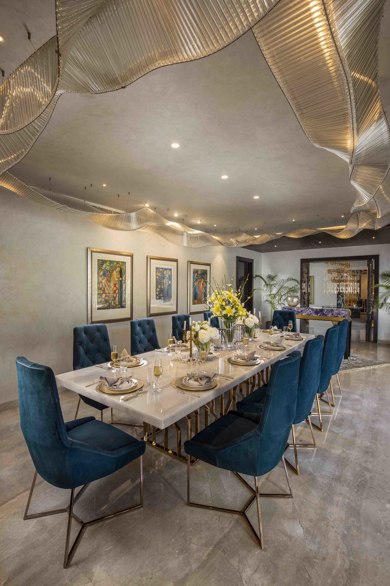 Design Deconstruct Unveils A Chic Dining Room - ArchitectandinteriorsIndia