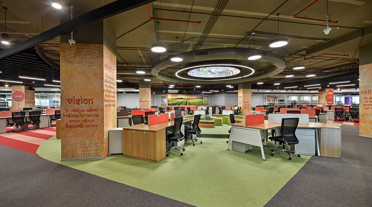 A bright and functional office in Navi Mumbai - Architect and Interiors  India